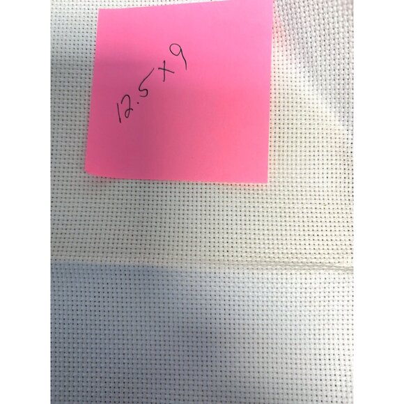 Off White Aida Cross Stitch Fabric 12.5" X 9" - Picture 2 of 2